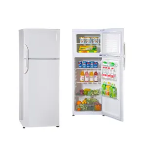 200L SASO CE ROHS Atas Freezer, Kulkas Mini Pintu Ganda Kompak untuk Rumah