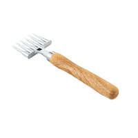 Ciseau à glace en aluminium personnalisé et outil à whisky en forme de cône, ustensile de bar pour barman, fourchette à glace hexagonale 220x60mm
