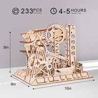 Robotime Rokr Assemble Toys Marble Run Wood Gifts LG504 Marble Climber 3D Wooden Puzzles for Dropshipping