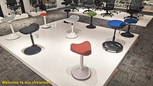 <span class=keywords><strong>Chaise</strong></span> de selle haute réglable Style de design moderne pour l'atelier de laboratoire d'école de médecine d'hôpital et le confort polyvalent à la maison - Product Image 4