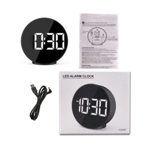 Trẻ Em Du Lịch Bán Buôn 12 24 Giờ Hiển Thị Đen Kích Thước Nhỏ Hình Tròn Báo Lại Bàn Để Bàn Đồng Hồ Báo Thức Giá Rẻ - Product Image 6