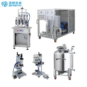 Semi-Automatische Pneumatische Parfum Filler Sealer Verpakker Machine Parfum Chiller Koeler Mixer Machine Productielijn