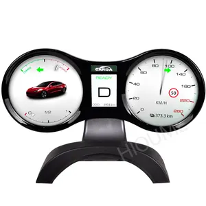 Auto Lcd Instrument Cluster Retrofit Multimedia Digitale Dashboard Voor Tesla Model 3 / Model Y Head-Up Display meters