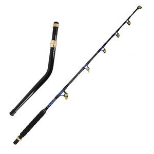 Caña de Pescar para Pesca Deportiva con Extremo Curvo de Aluminio, Cañas de Pescar para Pesca de Arrastre - Product Image 1
