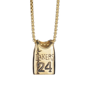 Baloncesto <span class=keywords><strong>Kobe</strong></span> <span class=keywords><strong>Bryant</strong></span> Jersey encanto forma colgante enlace collar N0.24 superestrella fans regalos - Product Image 1