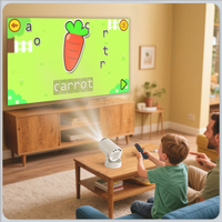 Proyector Topleo Mini Portátil Inteligente Led Proyector Hy300 Vejids Proyectores para Niños Pantalla Táctil Proyectores 4k