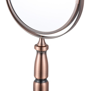 Retro Phong Cách Vòng Hình Dạng Bảng Đứng Máy Tính Để Bàn Make up Mạ Điện Khung Mỹ Phẩm Gương Cho Phòng Ngủ - Product Image 5