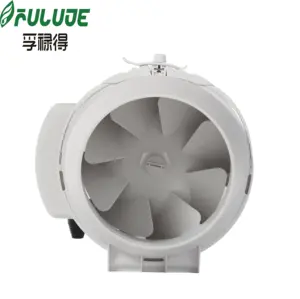 FULUDE Inclined flow duct fan 4/5/6/8/10/13 inch kitchen ventilation hood restaurant exhaust fan