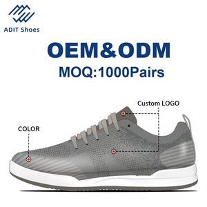 Zapatillas de deporte informales transpirables para hombre, zapatos deportivos de microfibra para exteriores con aumento de altura y punta a <span class=keywords><strong>la</strong></span> moda, directo del fabricante - Product Image 5