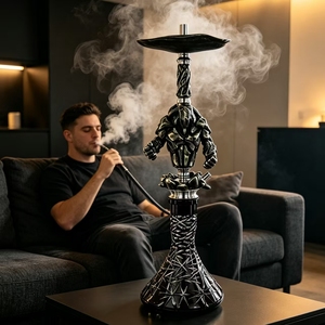 Cazoleta de shisha de cristal esmerilado con diseño de animales, empaquetada en caja - Product Image 5