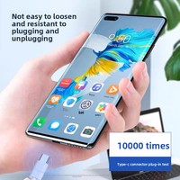 Kabel Data Pengisian Cepat USB-C 120W Dual-head Kompatibel PD untuk iPhone 15/16 & Laptop, Bahan PVC 6A, Perdagangan Lintas Batas