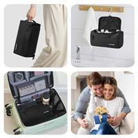 Nouvelle trousse de toilette pour homme anti-éclaboussures, populaire, à suspendre, avec plusieurs compartiments pour les essentiels de voyage