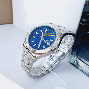 Montres pour hommes de marque célèbre en gros, de haute qualité, en acier inoxydable, bracelet en cuir, design de pièce de monnaie, mouvement à quartz ETA, étanches - Product Image 3