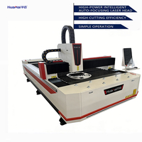 Machine de découpe laser CNC de bureau 1500W, découpeuse laser à fibre AI pour métal/acier/aluminium, 3 axes, refroidissement par eau, fonctionnement continu
