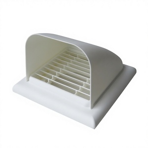 Capot <span class=keywords><strong>de</strong></span> <span class=keywords><strong>hotte</strong></span> mural extérieur en plastique ABS avec <span class=keywords><strong>clapet</strong></span> <span class=keywords><strong>anti</strong></span>-<span class=keywords><strong>retour</strong></span> pour évacuation <span class=keywords><strong>de</strong></span> fumée et air, pour cuisine et toilettes, TP-6600 100-200mm - Product Image 1