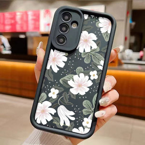 Coque de téléphone portable en TPU antichoc de style lentille d'appareil photo avec imprimé de feuilles de fleurs originales pour <span class=keywords><strong>Samsung</strong></span> A52 A53 A54 A55 A56 <span class=keywords><strong>A71</strong></span> F23 M23 - Product Image 5