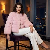 Manteau court en fausse fourrure de renard écologique pour femme, fermeture éclair, vente chaude directe usine 2026, faible MOQ pour l'e-commerce mondial