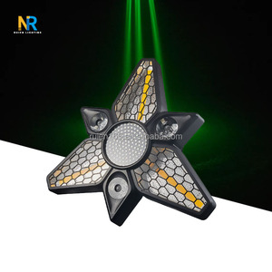Vente directe usine : Lumière rétro à feuille d'érable rotative à trois brins, effet de teinture de fond pleine couleur pour diffusion <span class=keywords><strong>en</strong></span> direct - Product Image 2