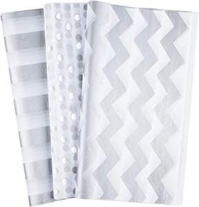 Oro/plata/Negro/oro rosa papel <span class=keywords><strong>de</strong></span> <span class=keywords><strong>seda</strong></span> especial lunares cinco estrellas copia impresa para envolver regalos <span class=keywords><strong>Seda</strong></span> - Product Image 5