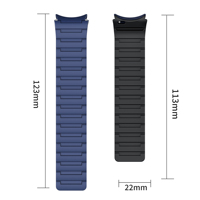 Correa de Silicona para Reloj Inteligente de 46 mm, 44 mm, 40 mm y 20 mm, Compatible con Samsung Galaxy 7, 6, 5, 4 Classic