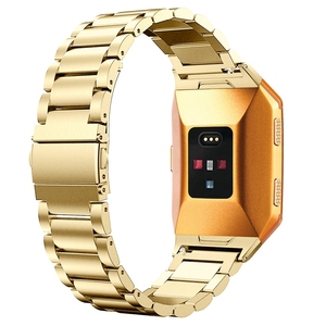 De acero inoxidable de tres de banda de <span class=keywords><strong>reloj</strong></span> para <span class=keywords><strong>Fitbit</strong></span> iónica - Product Image 2