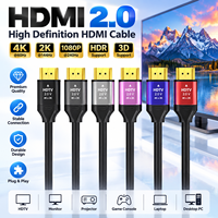 Câble HDMI haute définition V2.0 4K 2160P 1080P Effet 3D Audio Vidéo Stable pour Console de Jeu, Téléviseur et Affichage Multimédia