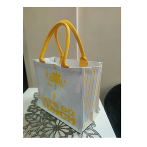 Sac fourre-tout en jute rigide avec logo personnalisé, sac de transport réutilisable pour l'épicerie, la vente au détail et la vente en gros - Product Image 5