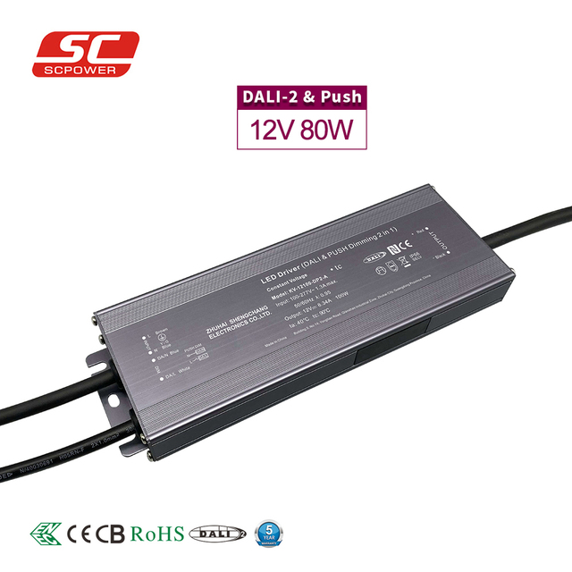 80W 96W 100W 120W 500W 600W 800W Constant Voltage DALI 2 D4i Dimming LED Driver 12v 24v 36v 48v