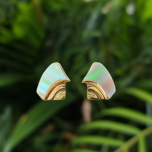 ต่างหูแฟชั่นแบบติดหู สแตนเลส 316L ชุบทอง PVD ทนทาน เป็นมิตรต่อสิ่งแวดล้อม - Product Image 3