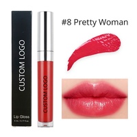 Gloss de marque, brillant à lèvres hydratant, produit de luxe, brillant, transparent, vente en gros, ml