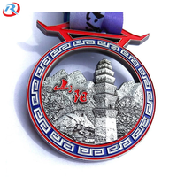 Médaille 3D personnalisée avec votre propre logo en or, argent ou cuivre, pour compétition sportive, avec ruban