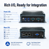 Mini PC sin Ventilador con CPU I3-6005U/I5-6200U/I7-6500U, Doble LAN, Amplio Rango de E/S y Almacenamiento SSD para Kioscos y Control de Pasarelas