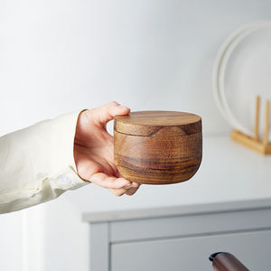 منزل طبيعي بيع بالجملة المنزل مطعم المطبخ استخدام صغير خشب السنط حارس السكر الفلفل الملح قبو - Product Image 2