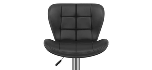 Chaises de bar de <span class=keywords><strong>cuisine</strong></span> modernes économiques en cuir Pu noir Tabouret de bar pivotant - Product Image 6