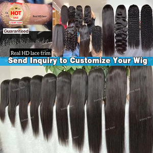 วิกผมแท้จากเวียดนาม yaki ผมตรงจากผู้ผลิตวิกผมสีดำธรรมชาติไม่ใช้กาว - Product Image 6