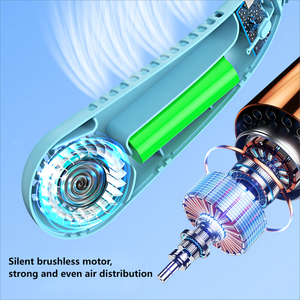 El mejor precio Ventilador de cuello colgante Mini ventilador portátil Ventilador portátil con batería de litio incorporada - Product Image 6