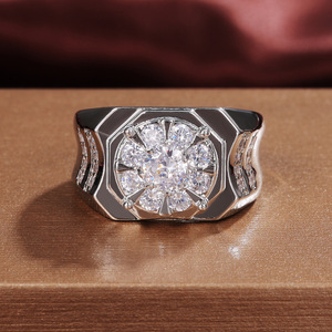 Bague en cuivre pour homme avec détail de diamant cultivé en laboratoire, style bohème, bijoux de mariage et de fiançailles - Product Image 3