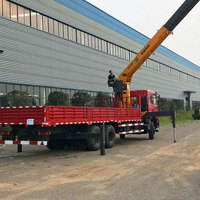 Grue télescopique montée sur camion-plateforme télécommandée HAOY 12 tonnes