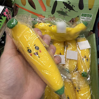 Jouet Squishy Banane à Peler de Simulation, Créatif, à Presser et à Rebondir, Anti-Stress, en Caoutchouc, Farcisseuse Fruitée, Décompression, Vente en Gros