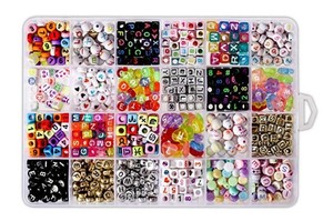 Regalos con Cuentas de Letras de Acrílico, Plástico Lucite, Mezcla de Colores, Perler DIY, Rompecabezas Creativos, Juguetes Educativos para Bebés y Niños, 1200 Piezas - Product Image 2
