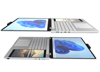 Penjualan Langsung Pabrik Laptop Layar Ganda 15,6 inci Laptop Layar Sentuh Intel N100 Layar IPS Windows 11 Komputer Bisnis Ultra