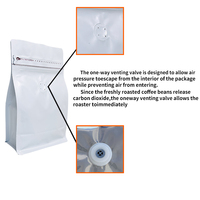 Kraft papier recycelbarer Kaffee Tee zum Mitnehmen Beutel schwarz 250g geruchs neutrale Kaffee beutel mit Ventil und Reiß verschluss