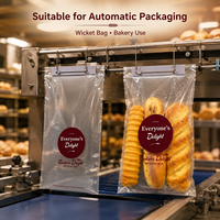 Sacs à pain micro-perforés en LDPE imprimés sur mesure, emballage respirant pour boulangerie, pour pain frais
