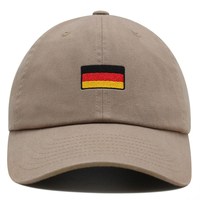 Vente en gros de haute qualité personnalisé 6 panneaux drapeau allemand broderie Logo casquette de Baseball Sport course papa Gorras 100% acrylique
