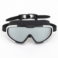 Lunettes de natation pour enfants à grande monture, revêtement miroir, anti-buée, protection UV400, masque de natation pour enfants et juniors
