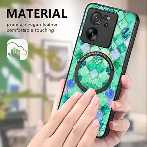 For Xiaomi 10 11 12 13 14 13T K70 11i Lite Colorful Printed Pattern Wireless Magnetic PU Leather Phone Case