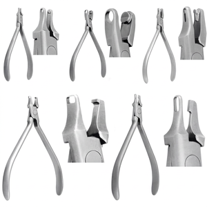 5-teiliges Set Kieferorthopädische Zangen für Clear Aligner Invisalign-Behandlung Zahnformungs-/Schneidzangen Mini-Punktlochstanzer – Vertikal/Horizontal - Product Image 1