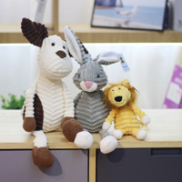 Peluche Lapin Rayé Créatif Transfrontalier en Polyester et Coton PP, 31-50cm, pour Machine à Pinces, Figurine, Accessoire, Porte-clés, Événement