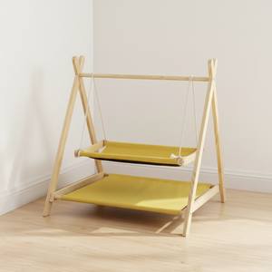 Grenzüberschreitende Katzenhängematte: Dreieckiges Doppelschicht-Bett, Haustierschaukel, Ganzjahres-Universal, Abnehmbar, Waschbar, Hängehaus - Product Image 3