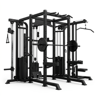 Rack de musculation modulaire multi-jungle extensible et personnalisable, tout-en-un, avec Smith Machine, Functional Trainer et Power Cage